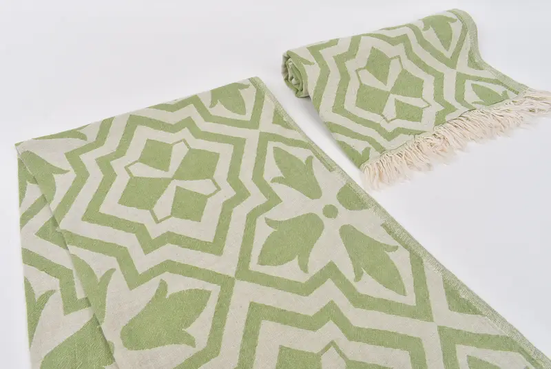 Bridal Shower Gift, Bridesmaid Gifts, Monogram Kitchen Towel, Small Bath Towels, 40x24 Linen Tulip Patterned Towel, Embroidery Towel, Bride Gift - 8
