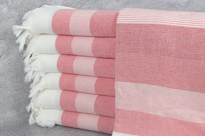 Gym Towel, Gift For Him, Peshtemal Towel USA, Turkish Towel Set, 68x40 Cotton Striped Towel, Bride Gift, Housewarming Gift, Absorbent towel - 1