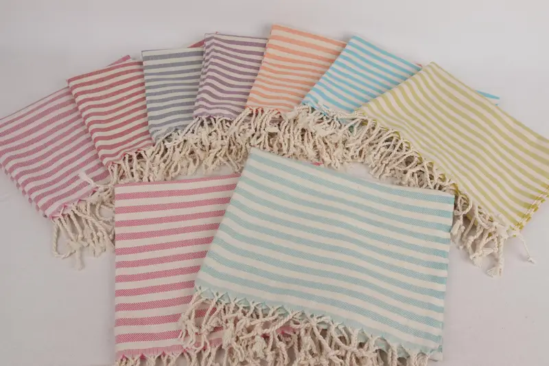 Bachelorette Towel, Monogram Kitchen Towel, Turkish Towel Hand Towel, 40x24 Cotton Striped Towel, Bridesmaid Gift, Turkish Towel, Turkish Hand Towel - 3