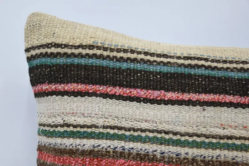 Pillow Case, Pillow for Couch, 16x36 Beige Cushion Cover, Turkish Kilim Pillow, Farmhouse Pillow Case, Accent Throw Pillow Case, Throw Kilim Pillow - 2