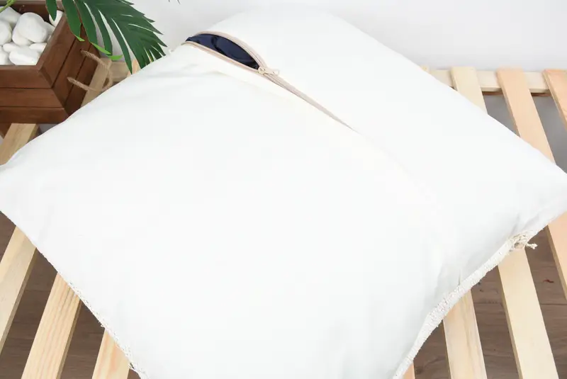 Vintage Pillow, 24x24 White Pillow, Hippie Throw Pillow Case, Boho Pillow, Turkish Kilim Pillow, Cushion Cover, Bohemian Cushion Pillow Sham - 8