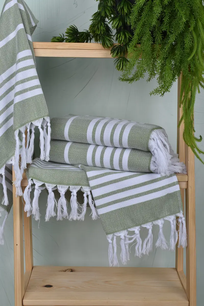Beach Wedding Favor, Bathroom Towels, Gifts For Him, 40x20 Cotton Zig zag Towel, Valentines Day Gift For Him, Personalized Dish Towel, Wedding Gift - 6