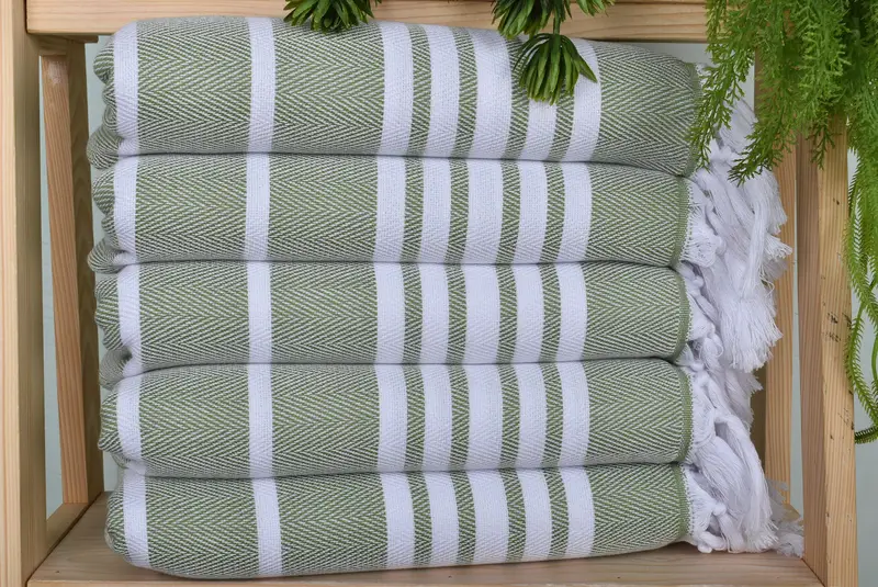 Beach Wedding Favor, Bathroom Towels, Gifts For Him, 40x20 Cotton Zig zag Towel, Valentines Day Gift For Him, Personalized Dish Towel, Wedding Gift - 1
