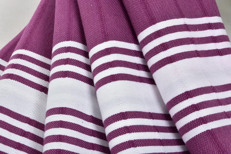 70x40 Cotton Striped Towel, Hammam towel, Beach Theme Wedding Gift, Sand-free towel, Home Gift, Travel towel, Organic Towel, Gift For The Home Decor - 5