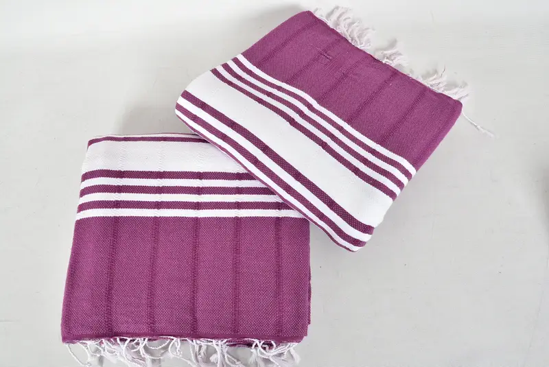 70x40 Cotton Striped Towel, Hammam towel, Beach Theme Wedding Gift, Sand-free towel, Home Gift, Travel towel, Organic Towel, Gift For The Home Decor - 6