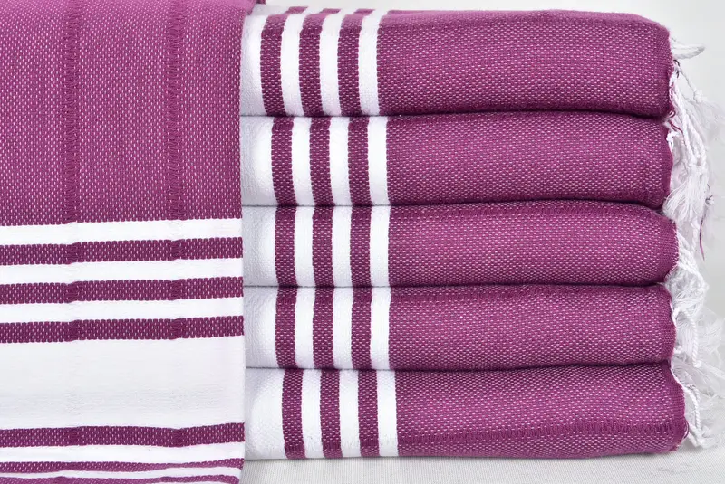 70x40 Cotton Striped Towel, Hammam towel, Beach Theme Wedding Gift, Sand-free towel, Home Gift, Travel towel, Organic Towel, Gift For The Home Decor - 1