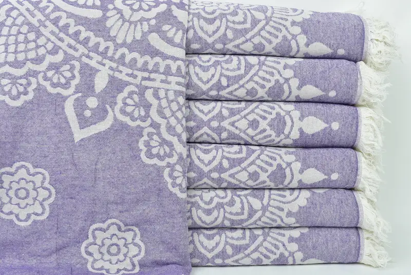 74x36 Cotton Floral Patterned Towel, Mexico Bachelorette Party Gifts, Guest Towel, Bridesmaid Gifts, Turkish towel, Personalized Gifts, Gift For Mom - 2