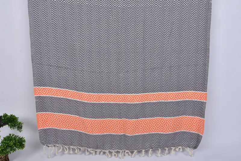 Baumwolltuch, Bachelorette -Party -Gefälligkeiten, Strandhandtuchgeschenk, 70x40 Baumwoll -Chevron -Handtuch, Peshtemal Beachtuch mit einzigartigem Design, Sticktücher - 7