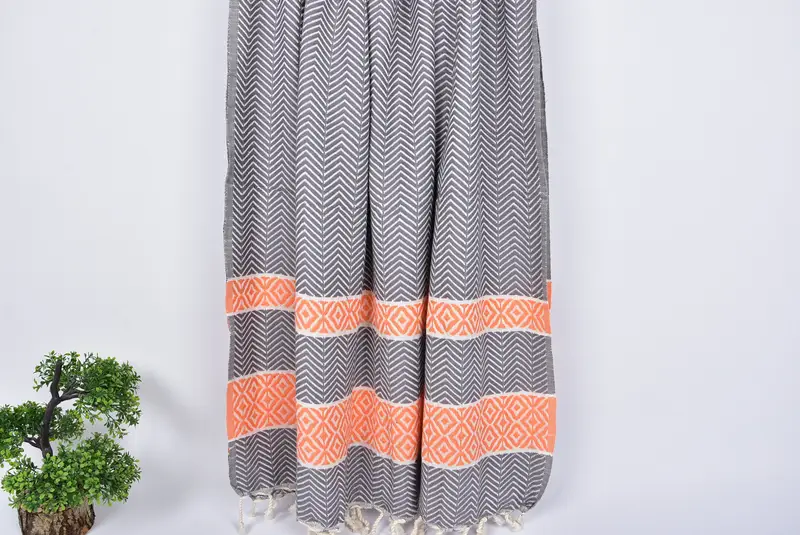 Baumwolltuch, Bachelorette -Party -Gefälligkeiten, Strandhandtuchgeschenk, 70x40 Baumwoll -Chevron -Handtuch, Peshtemal Beachtuch mit einzigartigem Design, Sticktücher - 8