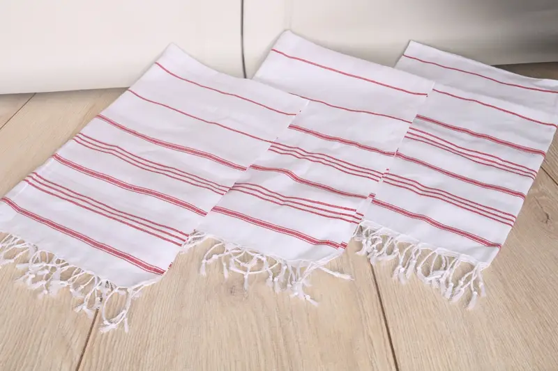 Personalized Gift, 40x24 Cotton Striped Towel, Turkish Tea Towel, Wedding Anniversary Gift, Mother Of The Groom Gift, Monogrammed Hand Towel - 6