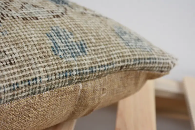 Sofa Cushion, Cushion Case, Designer Throw Pillow Sham, Turkish Pillow, Handwoven Pillow Cover Pillow, Kilim Pillow, Boho Pillow, 12x12 Blue Cushion - 7