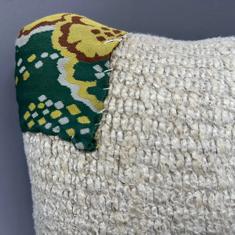 Armchair Pillow Cover, Vintage Kilim Pillow Pillow Cover, Handmade Kilim Cushion, Boho Pillow, 12x12 Beige Pillow Case, Home Decor Pillow, Cushion - 5