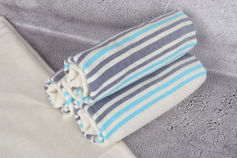 Valentines Day Gift Idea, Cotton towel, Bulk Order Towel, Personalized Gift, Best Friend Gift, 70x40 Linen Striped Towel, Custom Towel Beach - 13