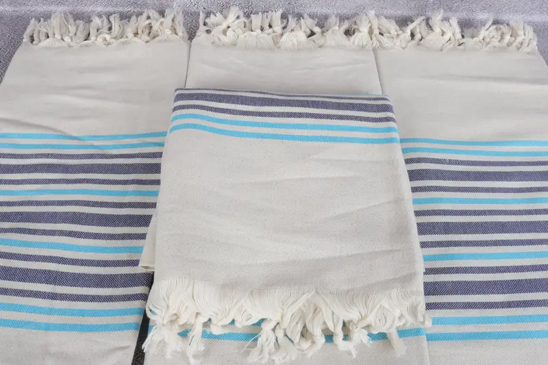 Valentines Day Gift Idea, Cotton towel, Bulk Order Towel, Personalized Gift, Best Friend Gift, 70x40 Linen Striped Towel, Custom Towel Beach - 7