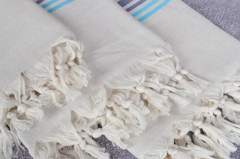 Valentines Day Gift Idea, Cotton towel, Bulk Order Towel, Personalized Gift, Best Friend Gift, 70x40 Linen Striped Towel, Custom Towel Beach - 9