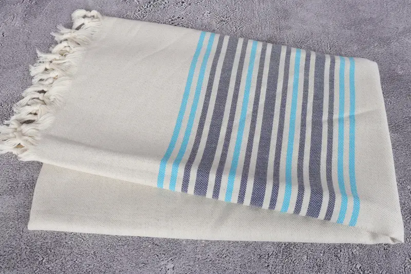 Valentines Day Gift Idea, Cotton towel, Bulk Order Towel, Personalized Gift, Best Friend Gift, 70x40 Linen Striped Towel, Custom Towel Beach - 12