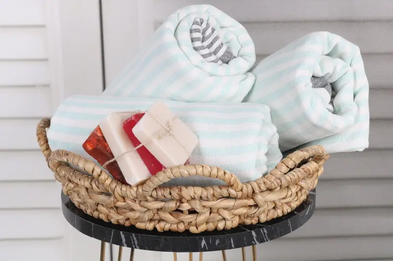 Wedding Gifts Towel, Custom Wedding Gifts, Boyfriend Christmas Gift, Peshtemal Towel USA, 68x40 Cotton Striped Terry Towel, Turkish beach towel - 4