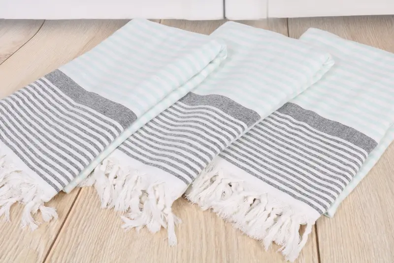 Wedding Gifts Towel, Custom Wedding Gifts, Boyfriend Christmas Gift, Peshtemal Towel USA, 68x40 Cotton Striped Terry Towel, Turkish beach towel - 6