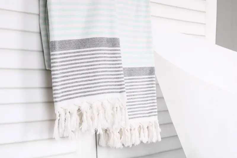 Wedding Gifts Towel, Custom Wedding Gifts, Boyfriend Christmas Gift, Peshtemal Towel USA, 68x40 Cotton Striped Terry Towel, Turkish beach towel - 8