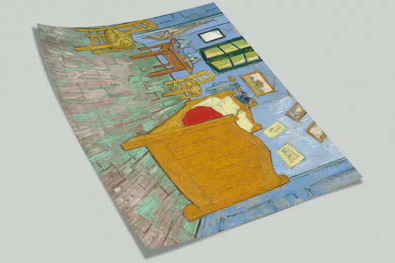 Bedroom in Arles, Famous Wall Mural, Modern Wall Paper, 3d Wall Paper, Custom Wall Paper, Van Gogh Wall Mural, - 7