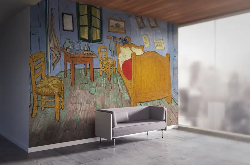 Bedroom in Arles, Famous Wall Mural, Modern Wall Paper, 3d Wall Paper, Custom Wall Paper, Van Gogh Wall Mural, - 6