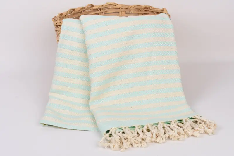 Bio-Handtuch, 70x40 Baumwoll-Chevron-Handtuch, Junggesellengeschenk, umweltfreundliches türkisches Peshtemaltuch, leichtes türkisches Handtuch, Personalisiertes Geschenk - 5
