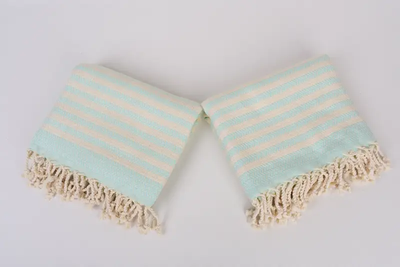 Bio-Handtuch, 70x40 Baumwoll-Chevron-Handtuch, Junggesellengeschenk, umweltfreundliches türkisches Peshtemaltuch, leichtes türkisches Handtuch, Personalisiertes Geschenk - 6