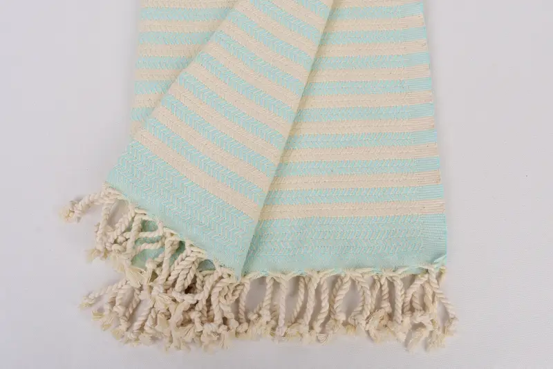 Bio-Handtuch, 70x40 Baumwoll-Chevron-Handtuch, Junggesellengeschenk, umweltfreundliches türkisches Peshtemaltuch, leichtes türkisches Handtuch, Personalisiertes Geschenk - 8