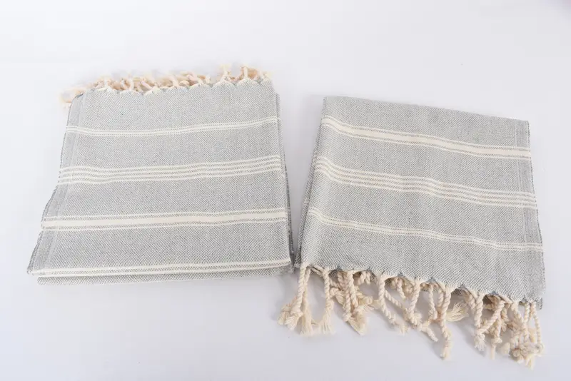 Spa Towel, Wedding Favors, Girl Trip Party Favor, Monogram Towels, Halloween Gifts, Bridesmaid Gifts, 38x24 Cotton Striped Towel, Custom Hand Towel - 7