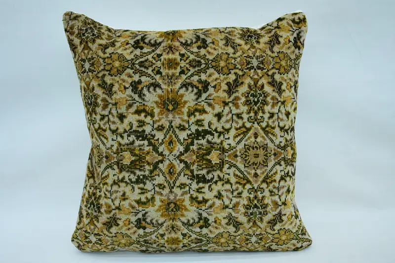 Handmade Kilim Cushion, Aztec Cushion, Cushion, Gift Pillow, Outdoor Pillow Cover, 28x28 Beige Pillow Cover, Throw Kilim Pillow - 1