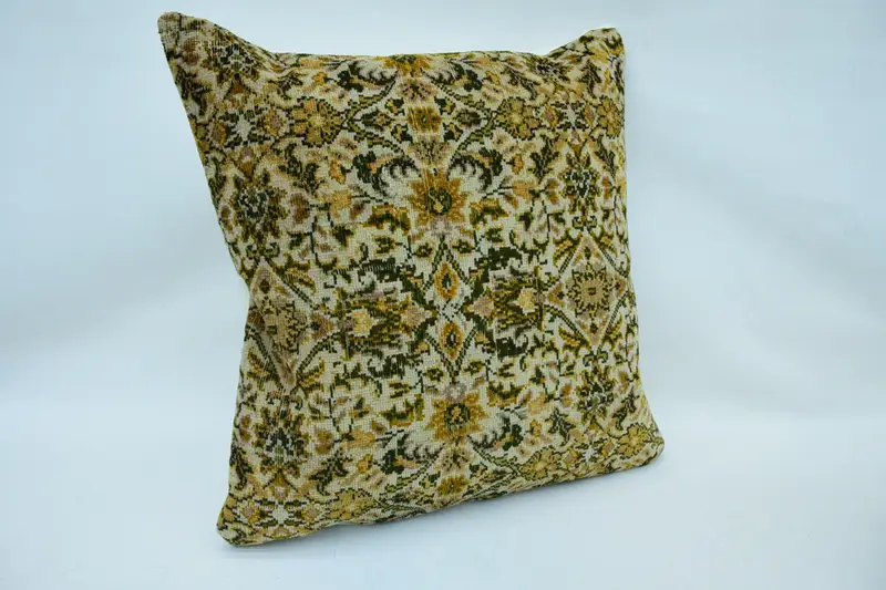 Handmade Kilim Cushion, Aztec Cushion, Cushion, Gift Pillow, Outdoor Pillow Cover, 28x28 Beige Pillow Cover, Throw Kilim Pillow - 2