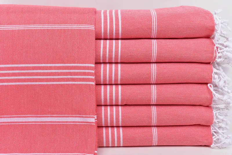 Wedding Towel, Bath towel, Embroidered Towel, Personalized Wedding Gift For Couple, Organic Beach Towel, 70x40 Cotton Striped Towel, Gift For Her - 1