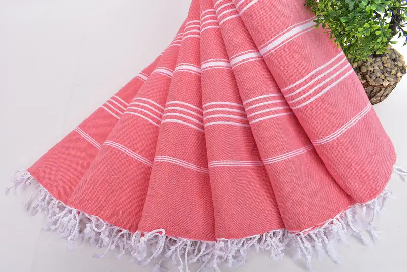 Wedding Towel, Bath towel, Embroidered Towel, Personalized Wedding Gift For Couple, Organic Beach Towel, 70x40 Cotton Striped Towel, Gift For Her - 4