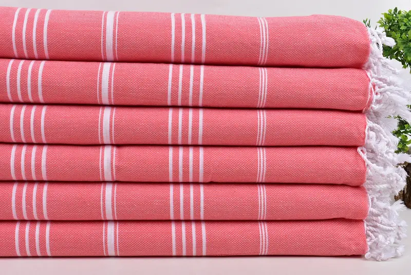 Wedding Towel, Bath towel, Embroidered Towel, Personalized Wedding Gift For Couple, Organic Beach Towel, 70x40 Cotton Striped Towel, Gift For Her - 3