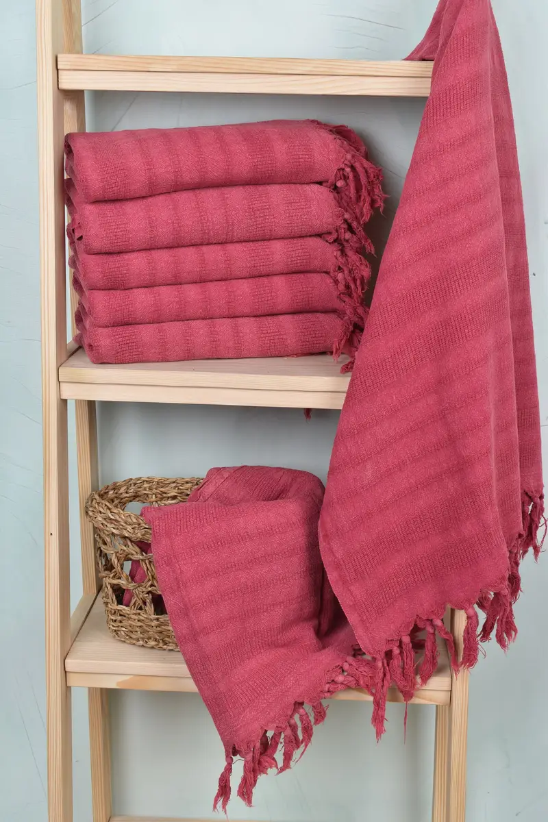 Bachelorette Party Favors Beach, Wedding Gifts Towel, Organic Turkish towel, 68x36 Cotton Stonewashed Striped Towel, Personalized Bridesmaid Gift - 3