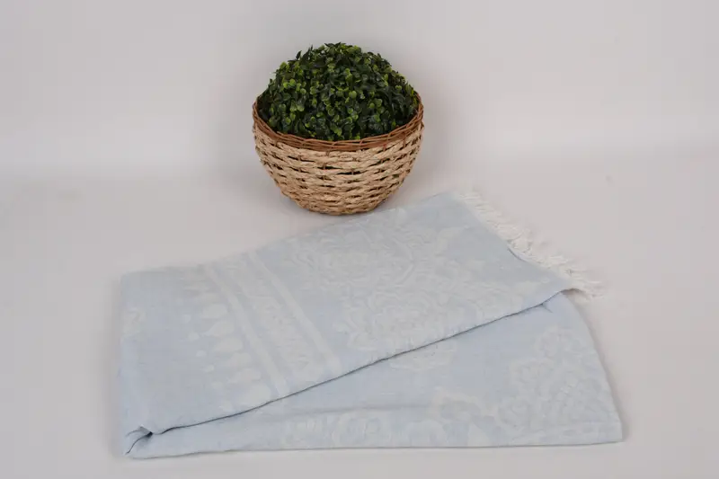 Personalized Turkish Towel, Personalized Beach Towel, Christmas Gift, Wedding Anniversary Gift, Turkish towel, 74x36 Cotton Floral Patterned Towel - 5