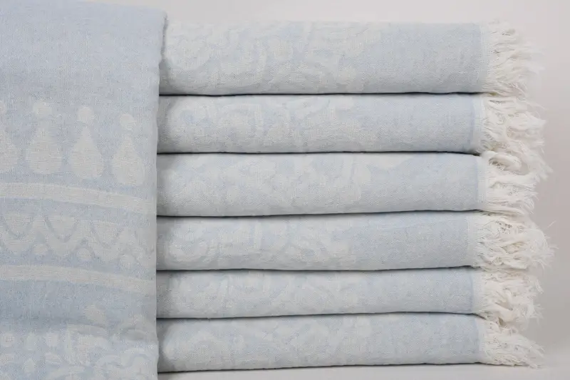 Personalized Turkish Towel, Personalized Beach Towel, Christmas Gift, Wedding Anniversary Gift, Turkish towel, 74x36 Cotton Floral Patterned Towel - 1