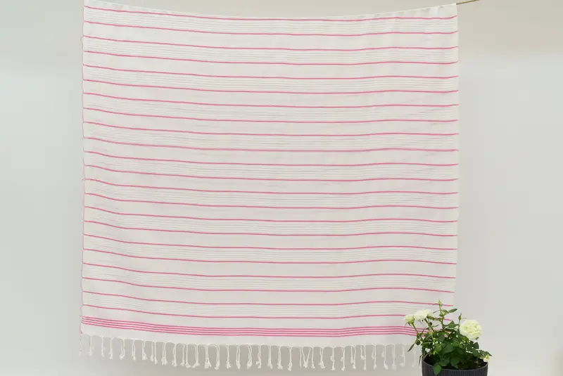 Bachelorette Party Favors, Towel With Name, Personalized Bridesmaid Gift, 70x40 Cotton Striped Towel, Grandma Gift, Spa Towel, Large Turkish Towel - 8