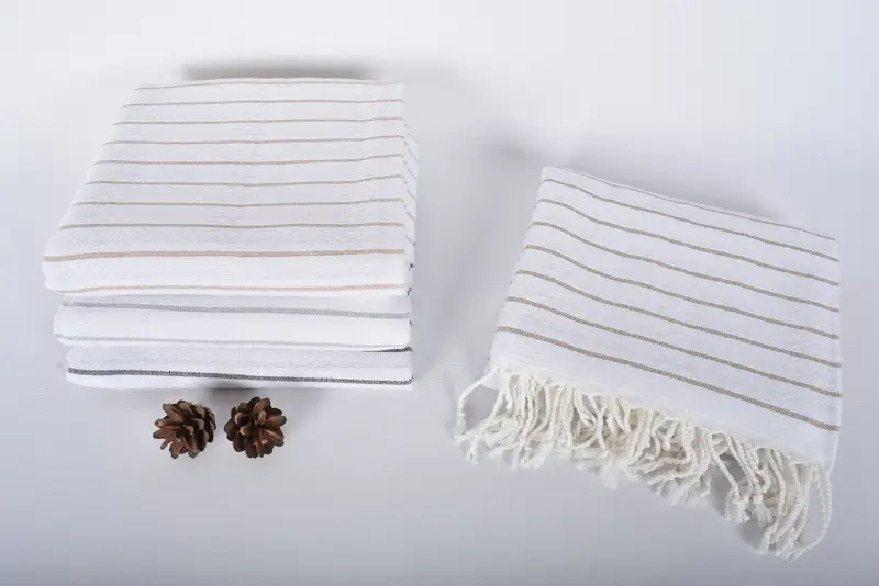 Wedding Hand Made Gift, Custom Wedding Gift, Christmas Favors, Bachelor Towel, 70x40 Cotton Striped Towel, Handmade Gift, Organic Turkish towel - 8