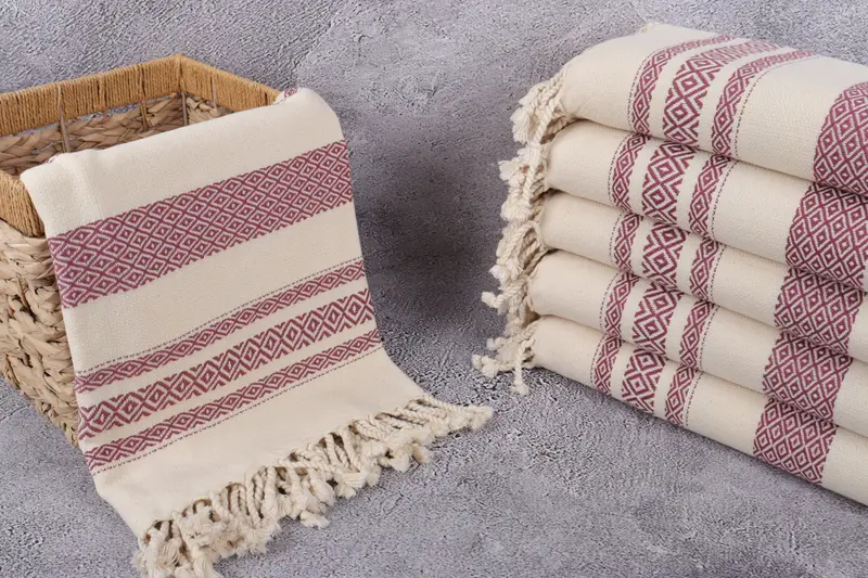 Turkish bath towel, Bachelor Gifts, 70x36 Cotton Diamond Towel, Christmas Favors, Lightweight Turkish towel for beach, Personalized Turkish Towel - 3