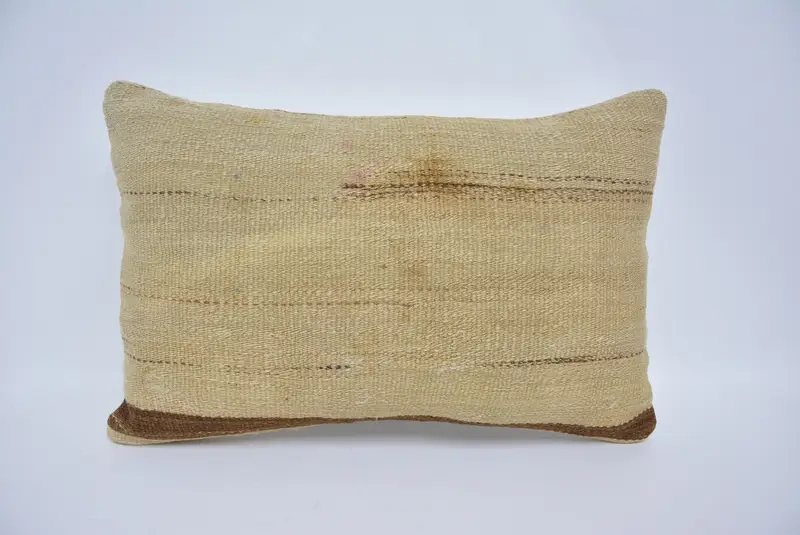 Interior Designer Pillow, Pillow for Sofa, Rustic Cushion Case, Oriental Pillow Sham, Gift Pillow, 16x24 Beige Cushion Case, Cushion - 1