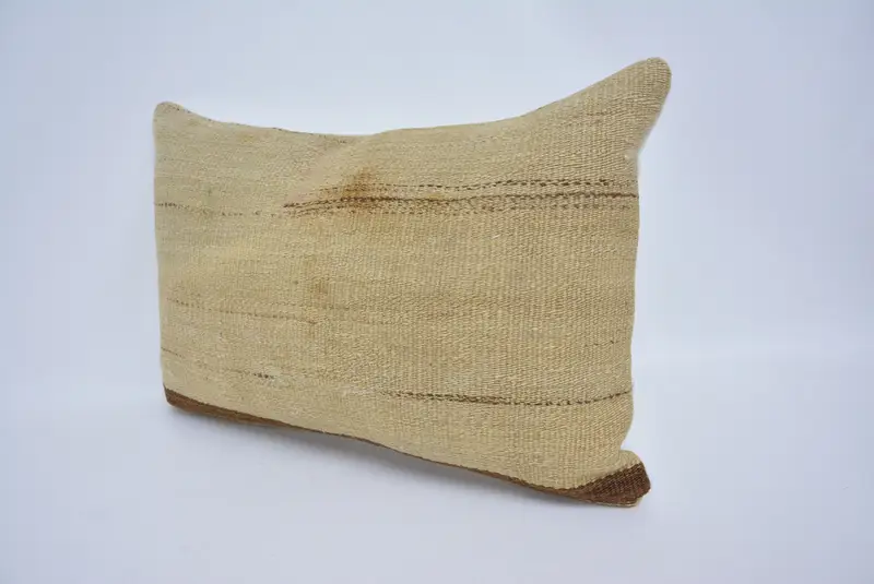 Interior Designer Pillow, Pillow for Sofa, Rustic Cushion Case, Oriental Pillow Sham, Gift Pillow, 16x24 Beige Cushion Case, Cushion - 4