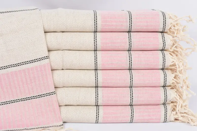 Turkish Tea Towel, Monogrammed Hand Towel, Bridal Gifts, Turkish Hand Towel, Summer Towel, 40x20 Linen Striped Towel, Beach Theme Bachelorette Party - 1