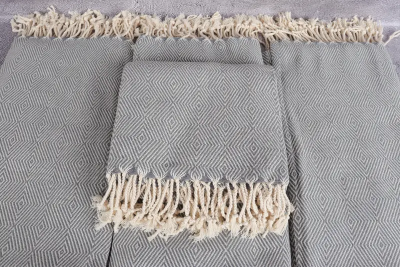 74x40 Cotton Diamond Towel, Gym Towel, Peshtemal Towel, Large Turkish Towel, Grandma Gift, Travel towel, Oversized Beach Towel, Towel With Name - 4