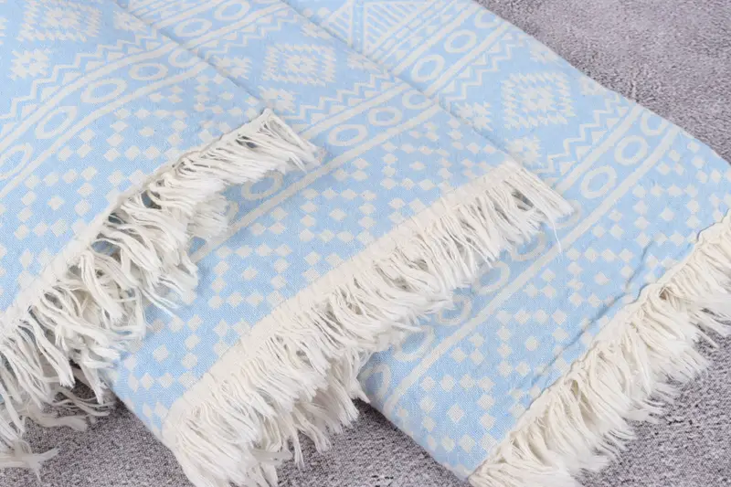 Scarf Towel, Turkish Bath Towel USA, Personalized Gift, Bachelorette Towel, Family Gift, Organic towel, Thin towel, 68x36 Cotton Geometric Towel - 5