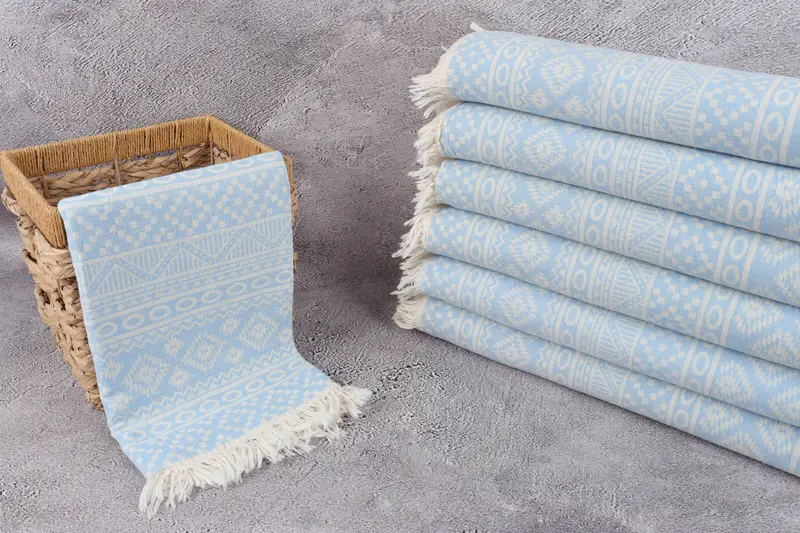 Scarf Towel, Turkish Bath Towel USA, Personalized Gift, Bachelorette Towel, Family Gift, Organic towel, Thin towel, 68x36 Cotton Geometric Towel - 3