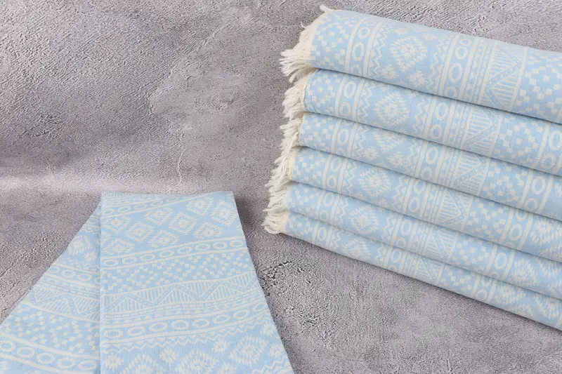 Scarf Towel, Turkish Bath Towel USA, Personalized Gift, Bachelorette Towel, Family Gift, Organic towel, Thin towel, 68x36 Cotton Geometric Towel - 2