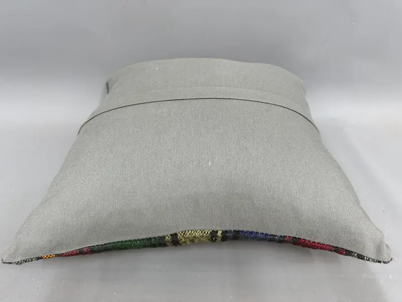 Chair Pillow, Vintage Pillow, Turkish Pillow, Pillow, Indoor Pillow Case, Turkish Kilim Pillow, Ottoman Pillow, 20x20 Purple Pillow Sham - 7