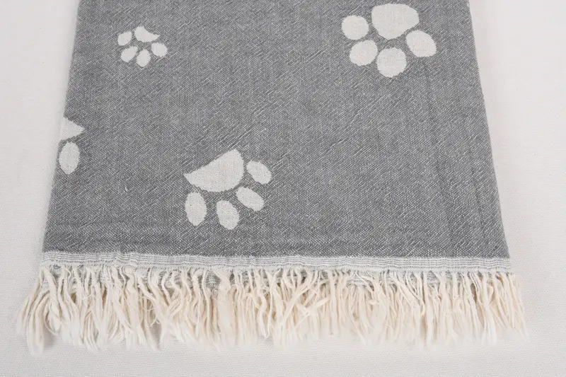 Gift For The Home Decor, Spa Towel, Summer Gift, Handmade Gift, 70x36 Cotton Paw Design Towel, Personalized Towel, Custom Name Towel, Memorial Gift - 4