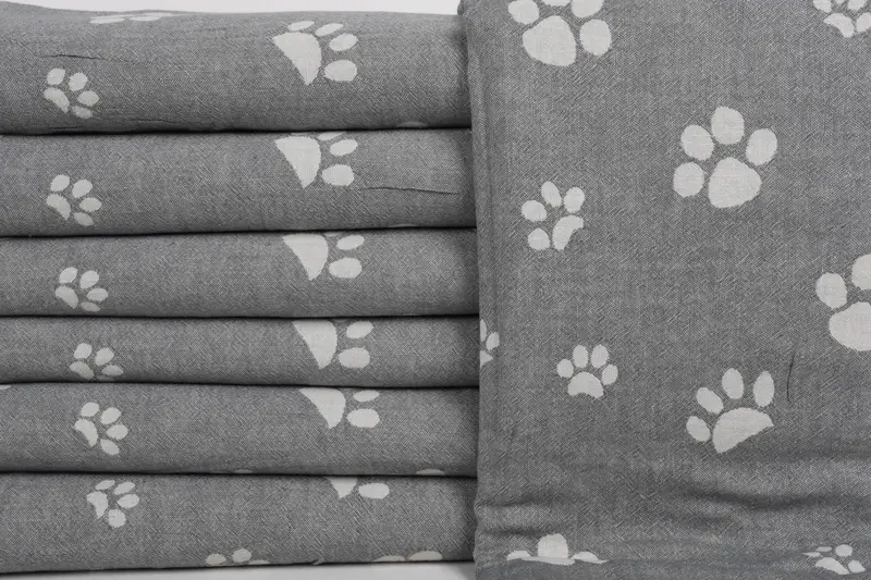 Gift For The Home Decor, Spa Towel, Summer Gift, Handmade Gift, 70x36 Cotton Paw Design Towel, Personalized Towel, Custom Name Towel, Memorial Gift - 2